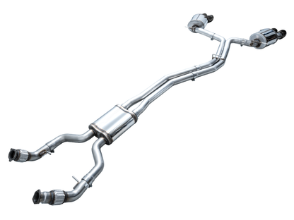 AWE Tuning 19-23 Audi C8 S6/S7 2.9T V6 AWD Touring Edition Exhaust - Diamond Black Tips AWE Tuning