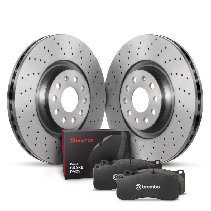 Brembo OE 02-06 Audi A4/A4 Quattro/98-03 A6/98-04 A6 Quattro Front Disc Brake Kit Brembo OE