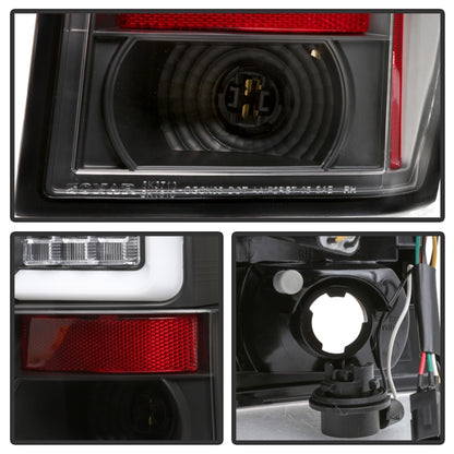Spyder Jeep Grand Cherokee 05-06 Version 2 Light Bar LED Tail Lights - Black SPYDER