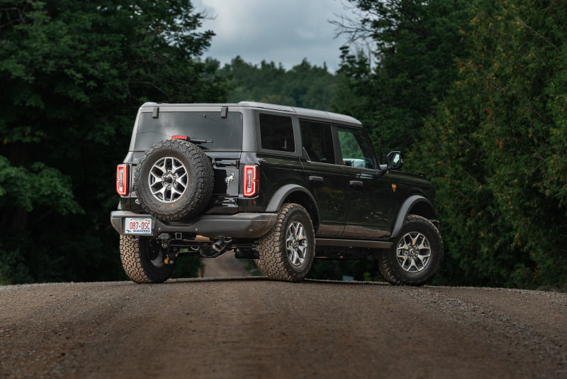 MBRP 2021+ Ford Bronco 2.3L/2.7L EcoBoost 3in Black Aluminized Catback Exhaust S5235BLK MBRP