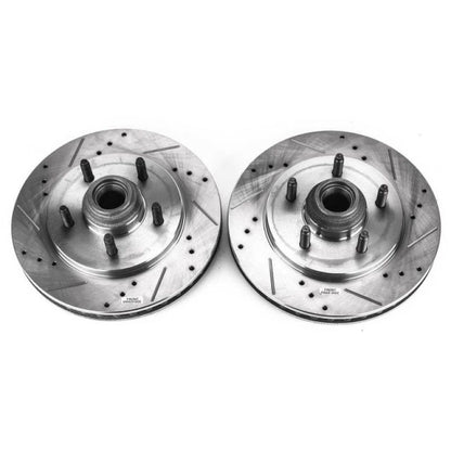 Power Stop 99-02 Ford Expedition Front Evolution Drilled & Slotted Rotors - Pair PowerStop