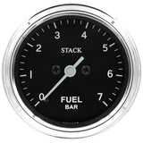 Autometer Stack 52mm 0-7 Bar M10 Male Pro Stepper Motor Fuel Pressure Gauge - Classic