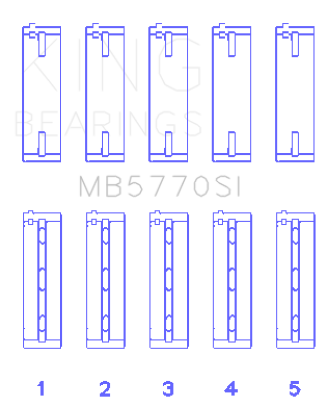 King Engine Bearings Nissan Main Bearing Set