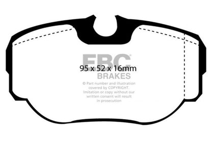 EBC YellowStuff Rear Brake Pads - DP41038R EBC