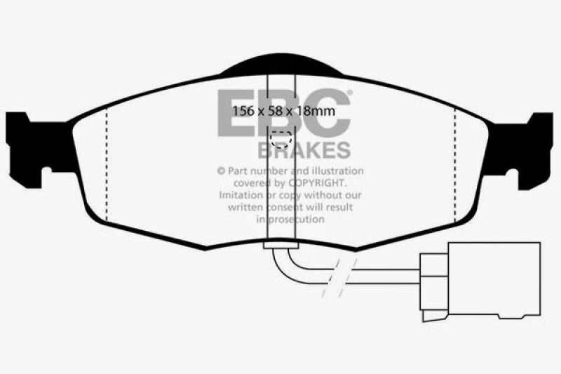 EBC YellowStuff Front Brake Pads - DP4955R EBC