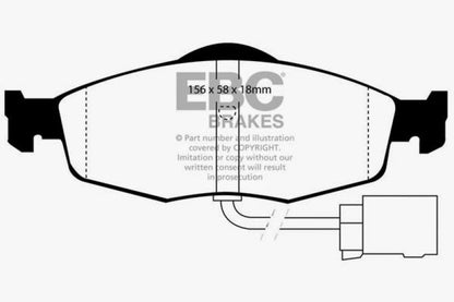 EBC YellowStuff Front Brake Pads - DP4955R EBC
