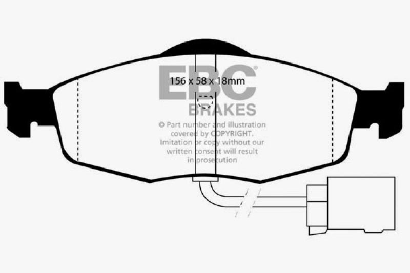 EBC YellowStuff Front Brake Pads - DP4955R