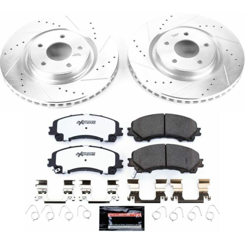 Power Stop 14-19 Nissan Rogue Front Z26 Street Warrior Brake Kit PowerStop