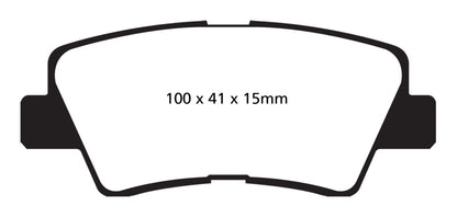 EBC GreenStuff Rear Brake Pads - DP22031 EBC