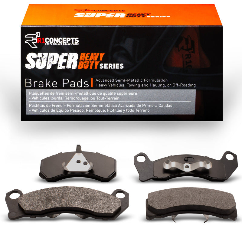 R1 Front Super Heavy Duty Brake Pads 1979-1994 Ford/Lincoln & More - 2214-0499-00