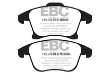 Load image into Gallery viewer, EBC YellowStuff Front Brake Pads - DP42159R