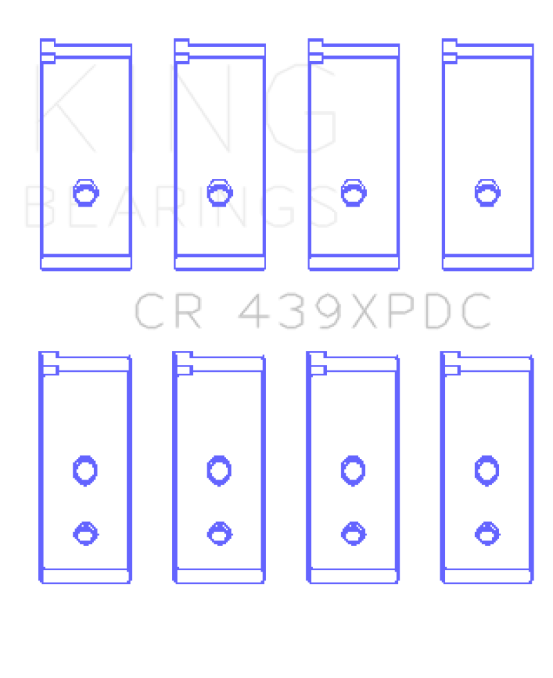 King Honda 4 B18A1/B18B1 (Size Standard) Connecting Rod Bearing Set King Engine Bearings