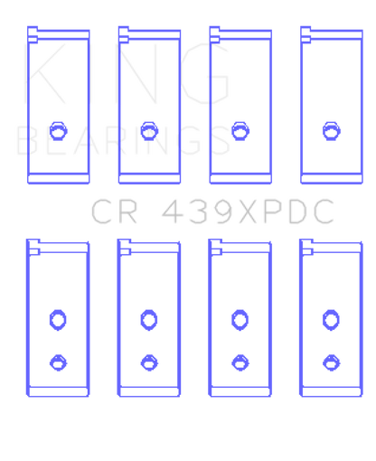 King Honda 4 B18A1/B18B1 (Size Standard) Connecting Rod Bearing Set King Engine Bearings