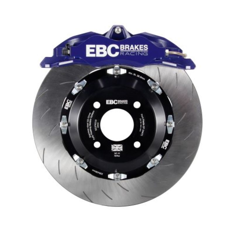EBC Racing 15-17 Ford Fiesta (Mk7) Blue Apollo-4 Calipers 300mm Rotors Front Big Brake Kit EBC