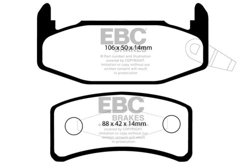 EBC GreenStuff Rear Brake Pads - DP2978 EBC