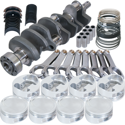 Eagle Chevy 502 1Pc 4.250in Crank 6.385in H-Beam -20cc 4.500in Pistons Rotating Assembly