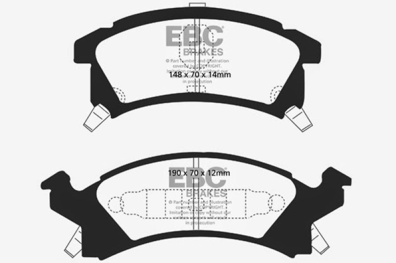 EBC Ultimax2 Front Brake Pads - UD673 EBC