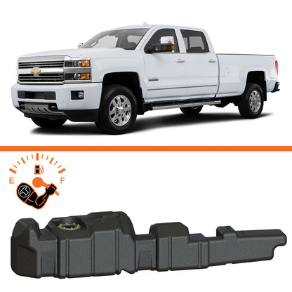 Titan Fuel Tanks XXL Mid-Ship Fuel Tank for 2011–2016 GM 2500HD/3500HD Crew & Extended Cab Long Bed - 7010511
