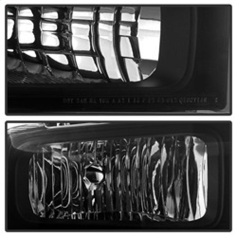 Xtune Ford F250/350/450 Super Duty 05-07 Crystal Headlights Black Smoked HD-JH-FS05-AM-BSM SPYDER