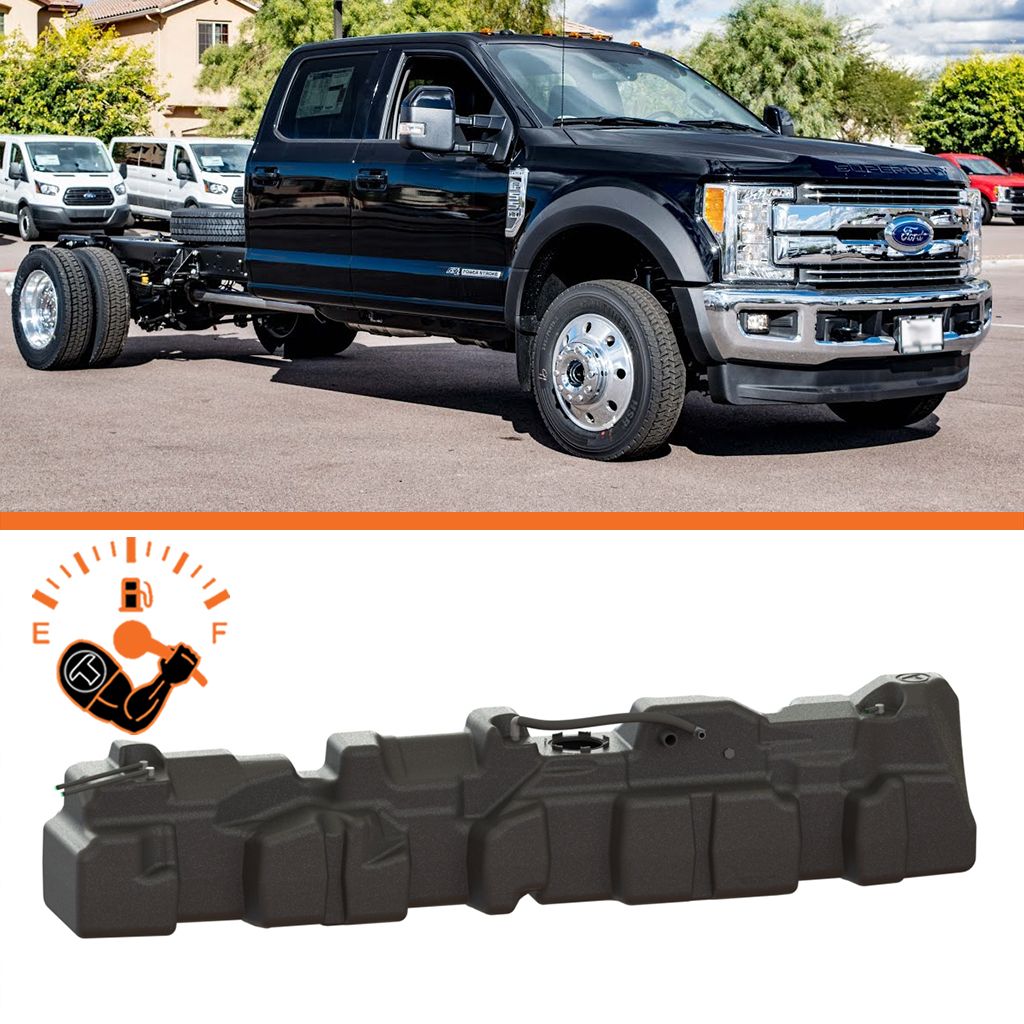 Titan Fuel Tanks XXL Mid-Ship Fuel Tank for 2017–2024 Ford F-350/F-450/F-550 Cab & Chassis (108" CA) – 7020617