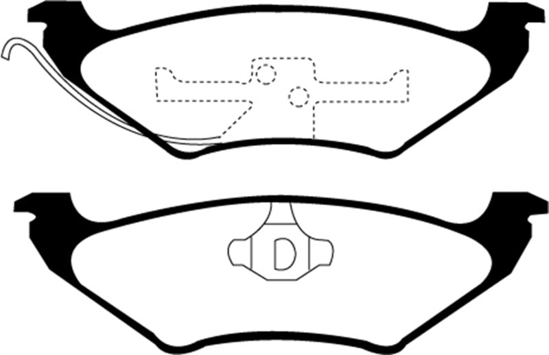 EBC GreenStuff Rear Brake Pads - DP21625 EBC