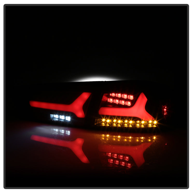 Spyder Mitsubishi Lancer/Evolution X 08-14 V2 LED Tail Lights - Black ALT-YD-ML08V2-SEQ-BK SPYDER