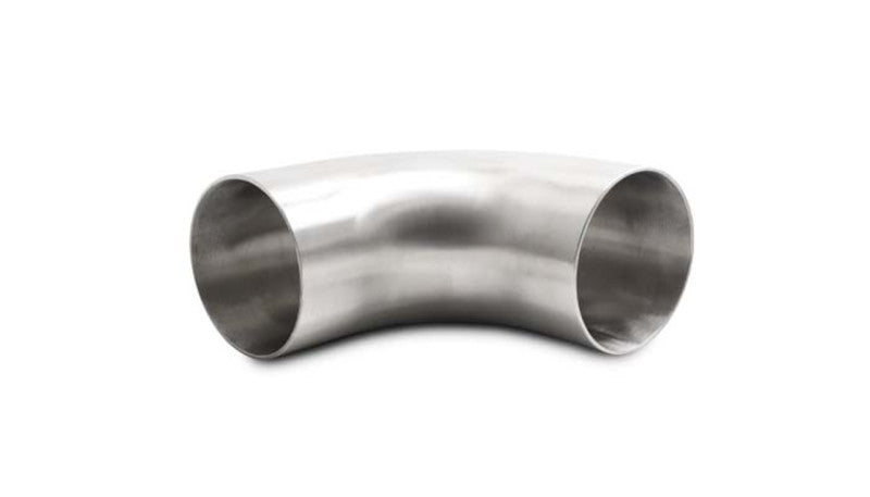 Vibrant 3.0in OD 4.33in Tangent Length T304 SS 90 Deg Mandrel Bend w/Extended Leg Length Vibrant