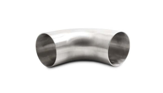 Vibrant 3.0in OD 4.33in Tangent Length T304 SS 90 Deg Mandrel Bend w/Extended Leg Length Vibrant