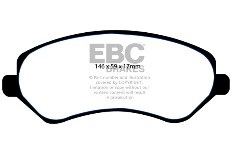 EBC YellowStuff Front Brake Pads - DP41612R