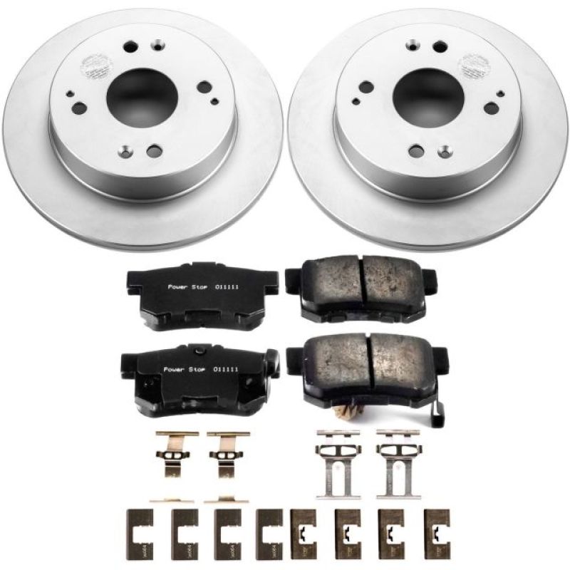 Power Stop 1997 Acura CL Rear Z17 Evolution Geomet Coated Brake Kit PowerStop
