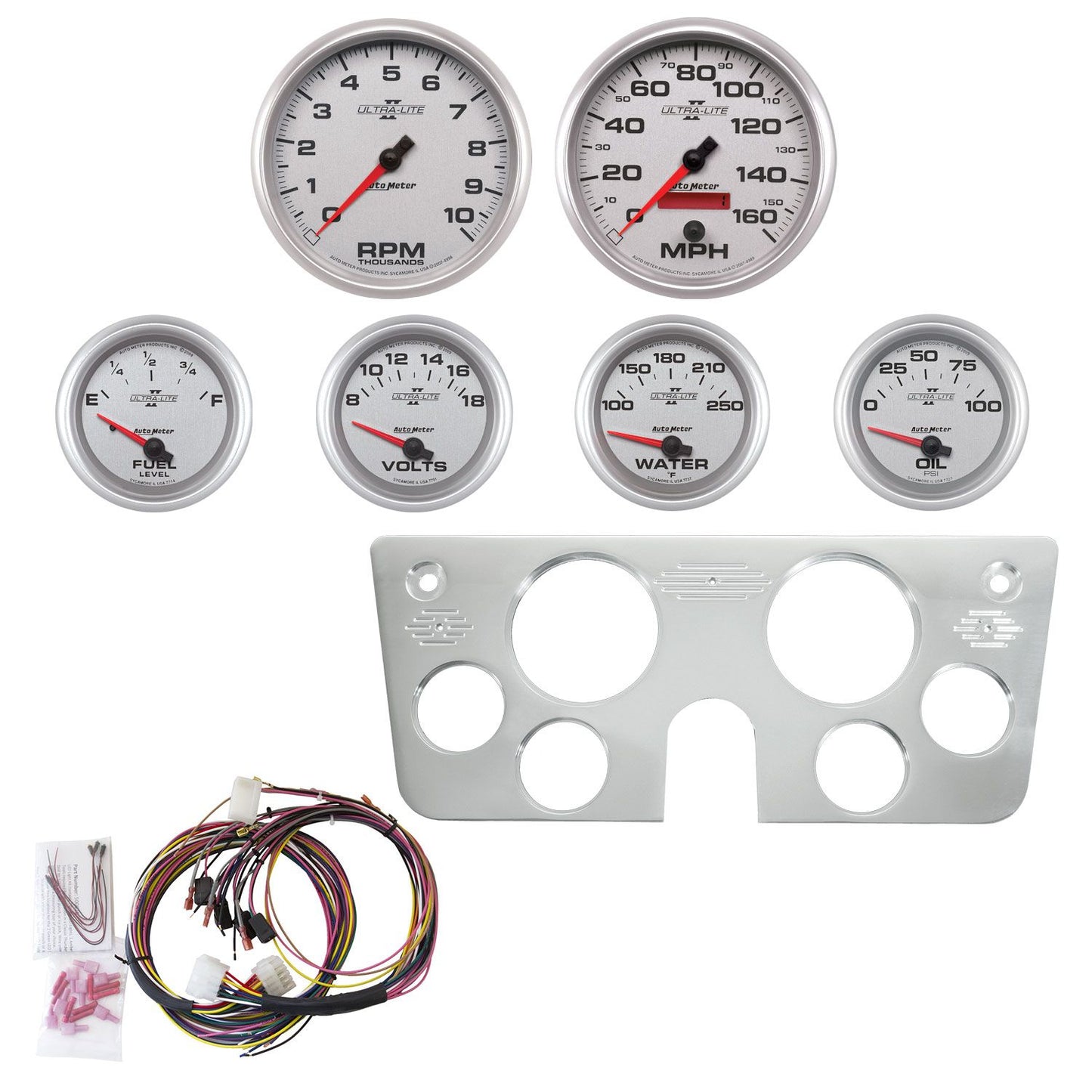 Autometer 67-72 Cheverolet Truck Direct Fit Dash Kit - ULTRA-LITE II