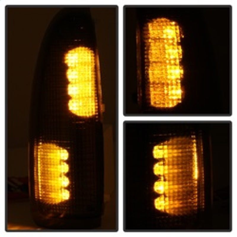 xTune Ford Superduty F250-F650 03-07 Amber LED Mirror Signal Lens - Smoke ACC-LED-FDSD99-MR-SM SPYDER