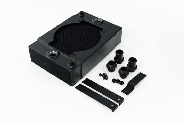 CSF 7065 Cooling - Racing & High Performance Division UnvrslDragRace/Tuck Radiator,10.5H"x10L"x3.6W" (5.65"w/fan),Incl 9-inch SPAL fan CSF