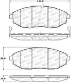 StopTech Premium Ceramic Brake Pads - 308.10310