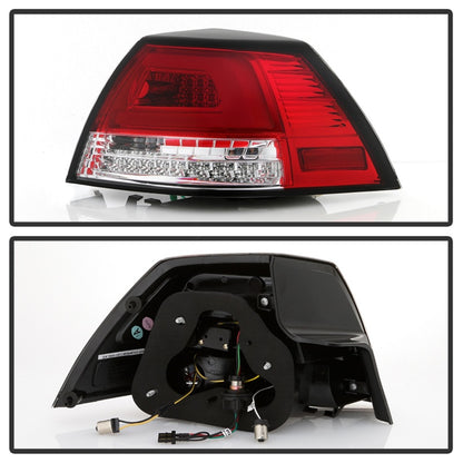 Spyder Pontiac G8 08-09 Version 2 Light Bar LED Tail Lights - Red Clear- ALT-YD-PG808V2-LB-RC SPYDER