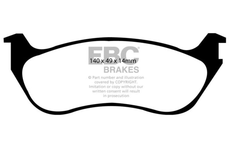 EBC YellowStuff Rear Brake Pads - DP41631R