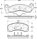 StopTech Premium Ceramic Brake Pads - 308.04990