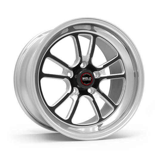 Weld S70 RT-S 17x11in / 5x115 BP / 5.8in. BS - Black Center - Polished Shell Wheel