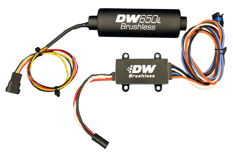 DeatschWerks DW650iL Series 650LPH In-Line External Fuel Pump w/ Single/Dual-Speed Controller - eliteracefab.com