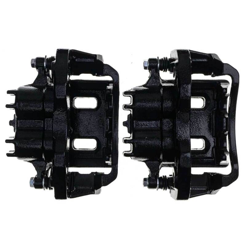 Power Stop 2000 Ford Excursion Rear Black Caliper - Pair w/Bracket PowerStop
