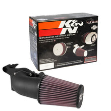 Load image into Gallery viewer, K&amp;N 2017 Harley-Davidson H/D Touring Models Aircharger Performance Intake - Black