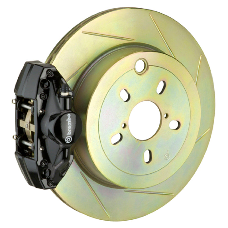 Brembo 99-05 323i (Excl. xDrive) Rear GT BBK 2 Piston Cast 2pc 294x19 1pc Rotor Slotted Type1-Black Brembo