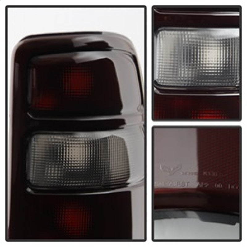 Xtune GMC Yukon 00-06 OEM Style Tail Lights w/ Black Rim Red Smoked ALT-JH-CSUB00-OE-RSM SPYDER