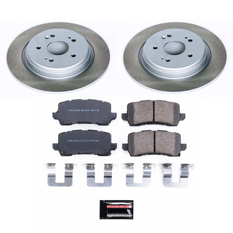 Power Stop 15-20 Acura TLX Rear Semi-Coated Rotor Kit PowerStop
