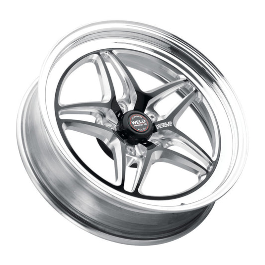 Weld S82 20x8 / 5x115 BP / 5.3in BS Black Wheel (High Pad) - Non-Beadlock
