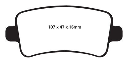 EBC GreenStuff Rear Brake Pads - DP22016 EBC