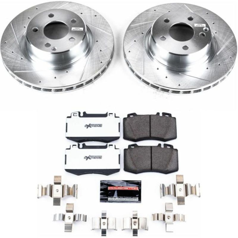 Power Stop 03-06 Mercedes-Benz CL500 Front Z26 Street Warrior Brake Kit PowerStop