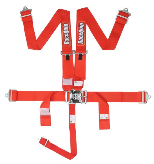 RaceQuip Red L & L 5pt Seat Belt Racequip
