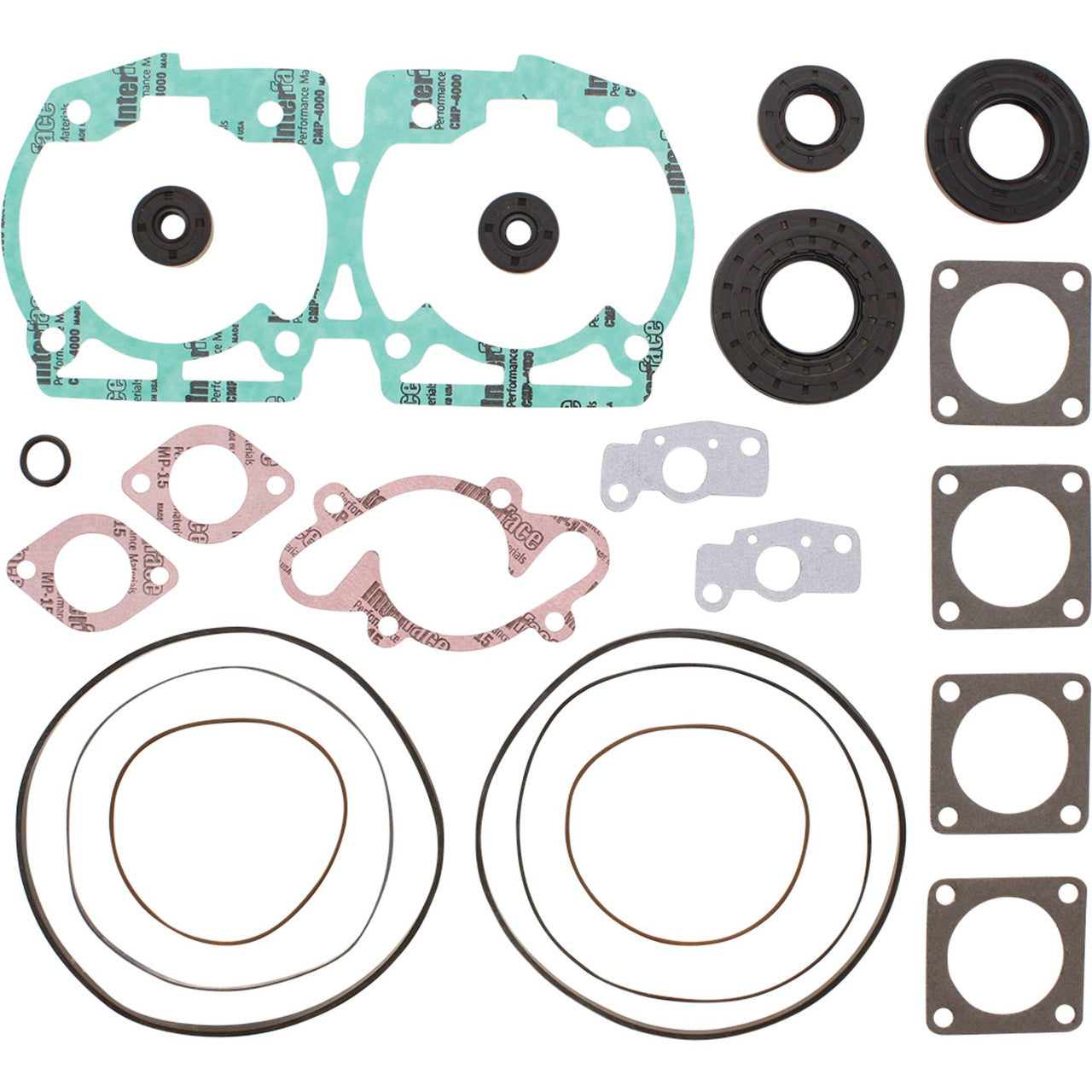 Vertex Gaskets 93-94 Ski-Doo Formula Mach 1 / GT Complete Gasket Kit w/ Oil Seals