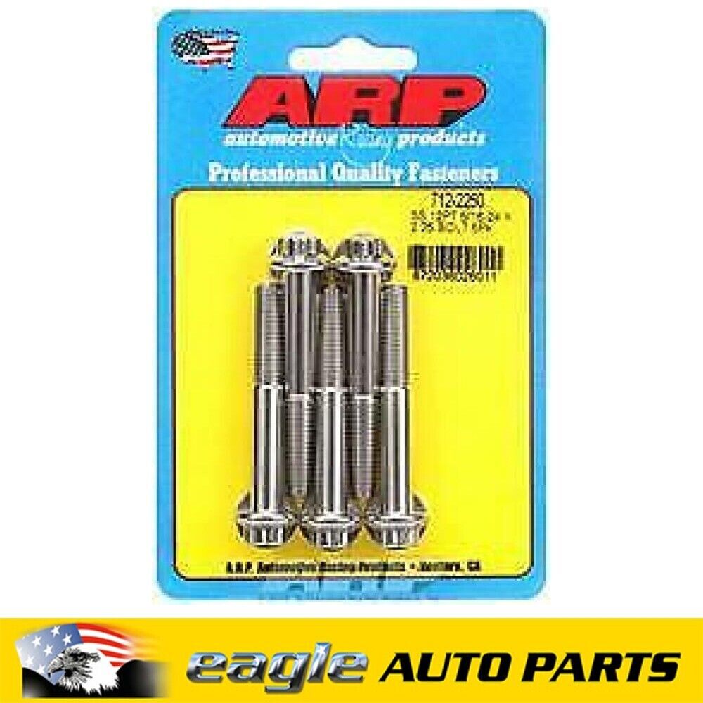 ARP 5/16 in.-24 RH Thread, 2.250 in 12 Point SS 300 Bolts - Set of 5